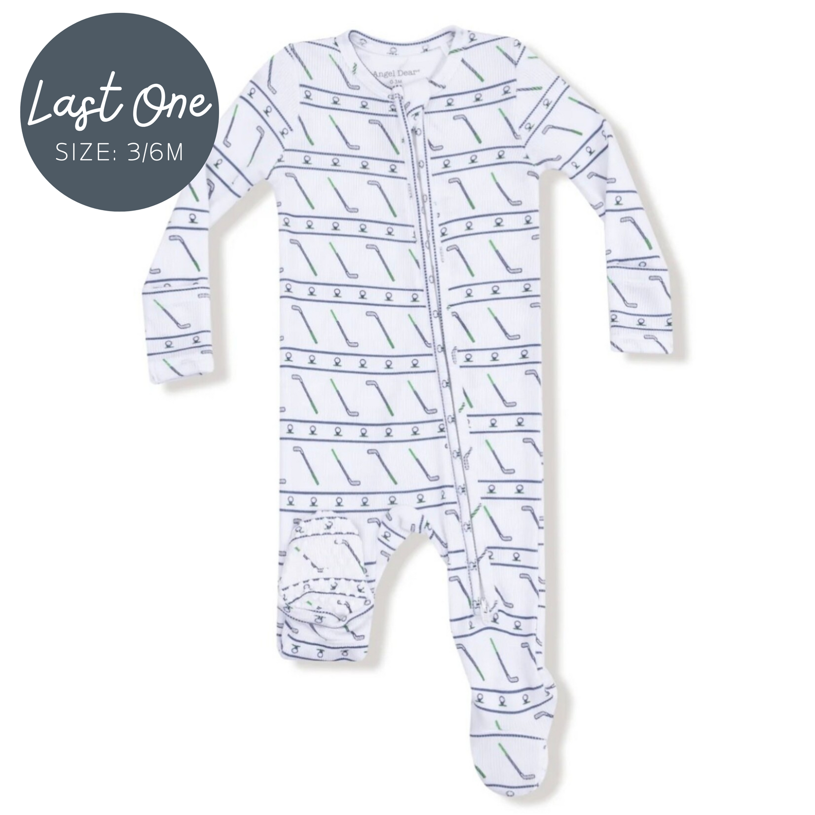 Angel Dear Angel Dear - 2 Way Golf Club Ribbed Zipper Footie