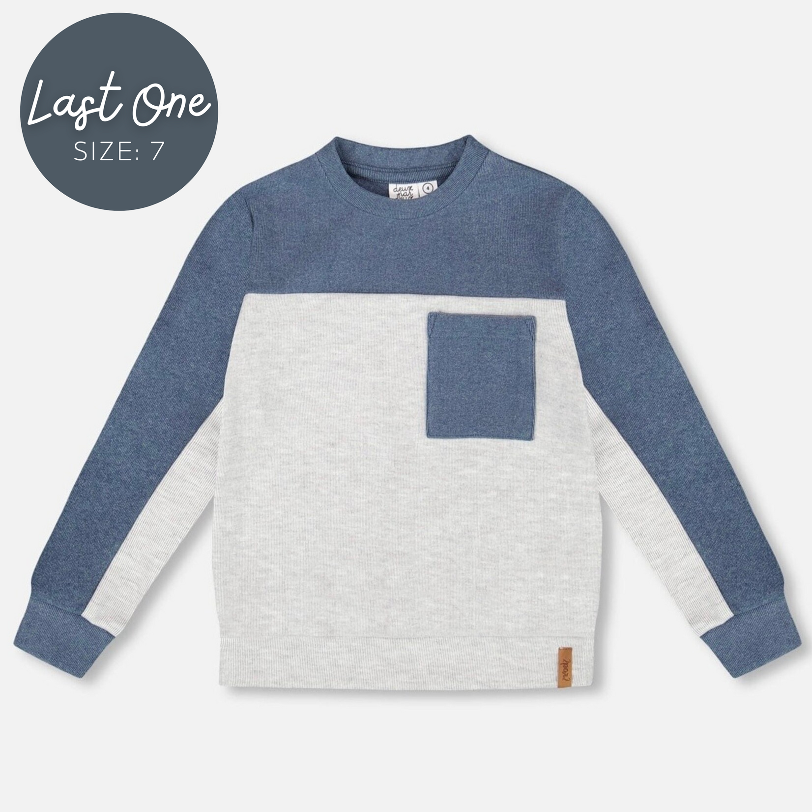 Deux Par Deux Deux Par Deux  - Color Block Brushed Jersey With Chest Pocket