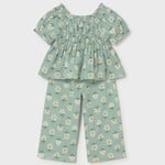 Mayoral Mayoral -Printed Blouse & Pant Set (1513)