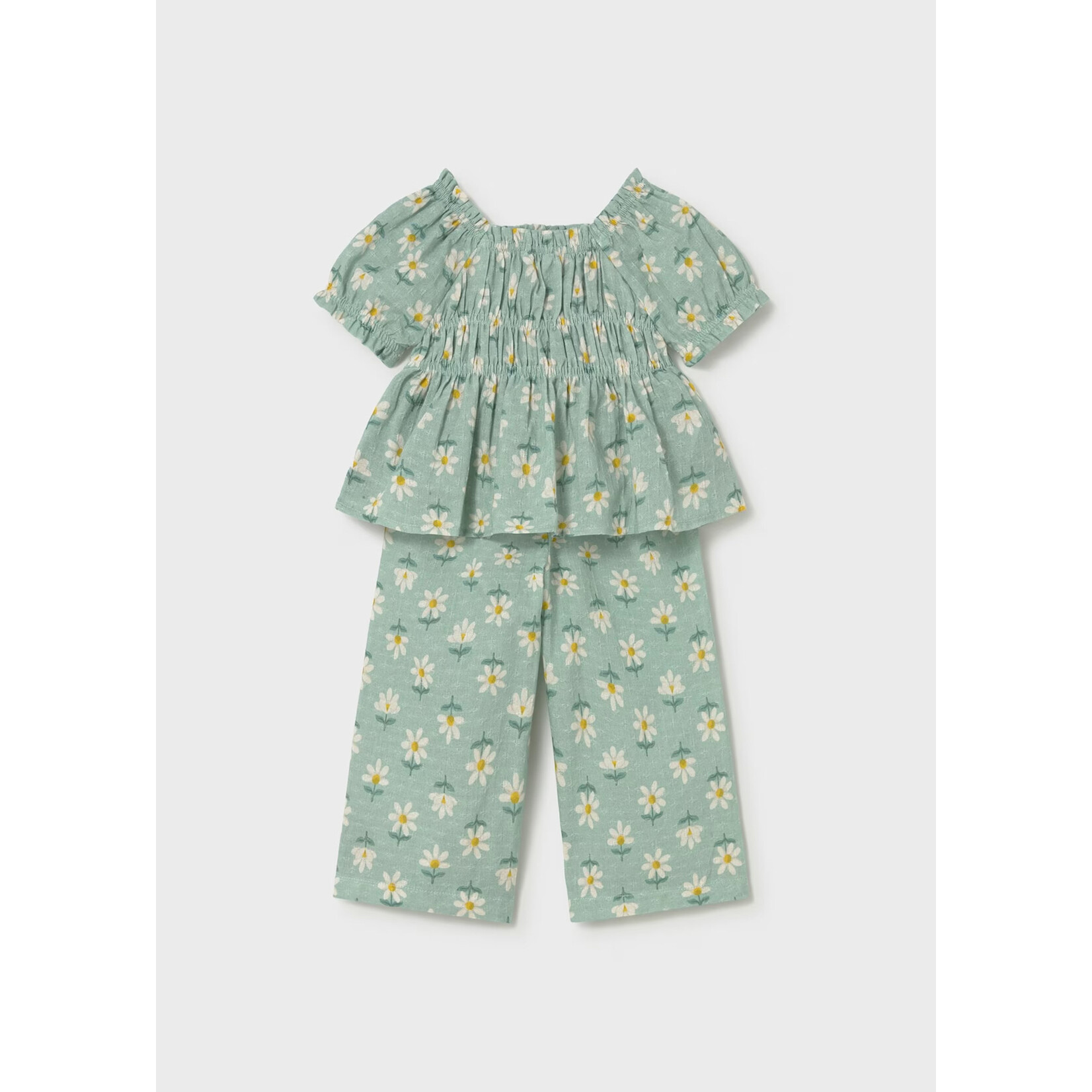 Mayoral Mayoral -Printed Blouse & Pant Set (1513)