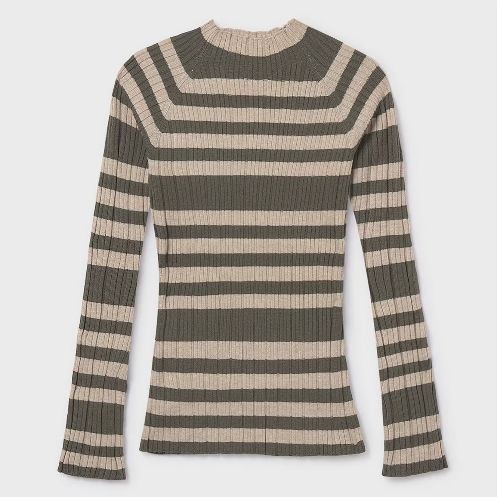 Mayoral Mayoral - Rib Knit Mock Neck Sweater