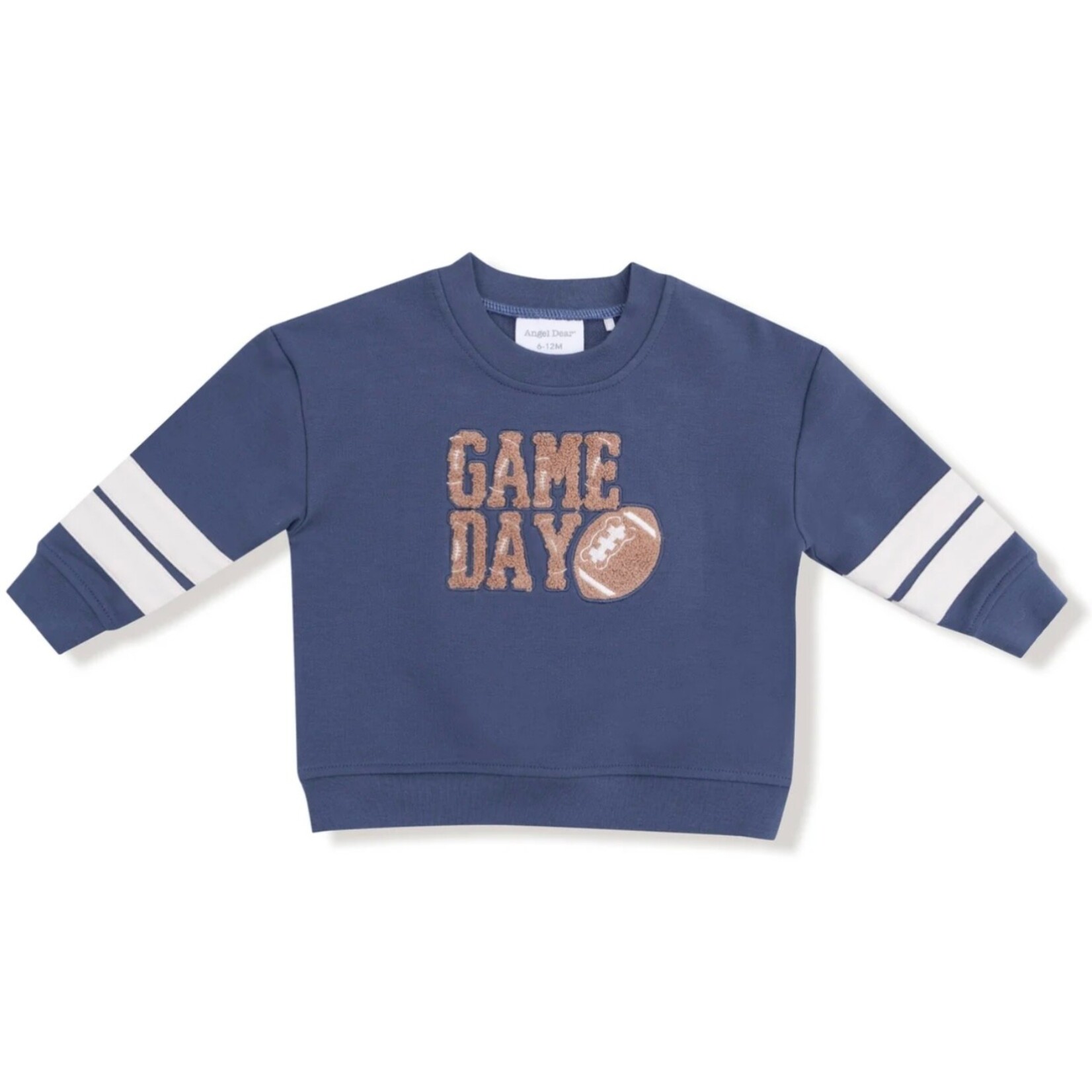 Angel Dear Angel Dear - French Terry Gameday  Varisty Stripe Sweatshirt