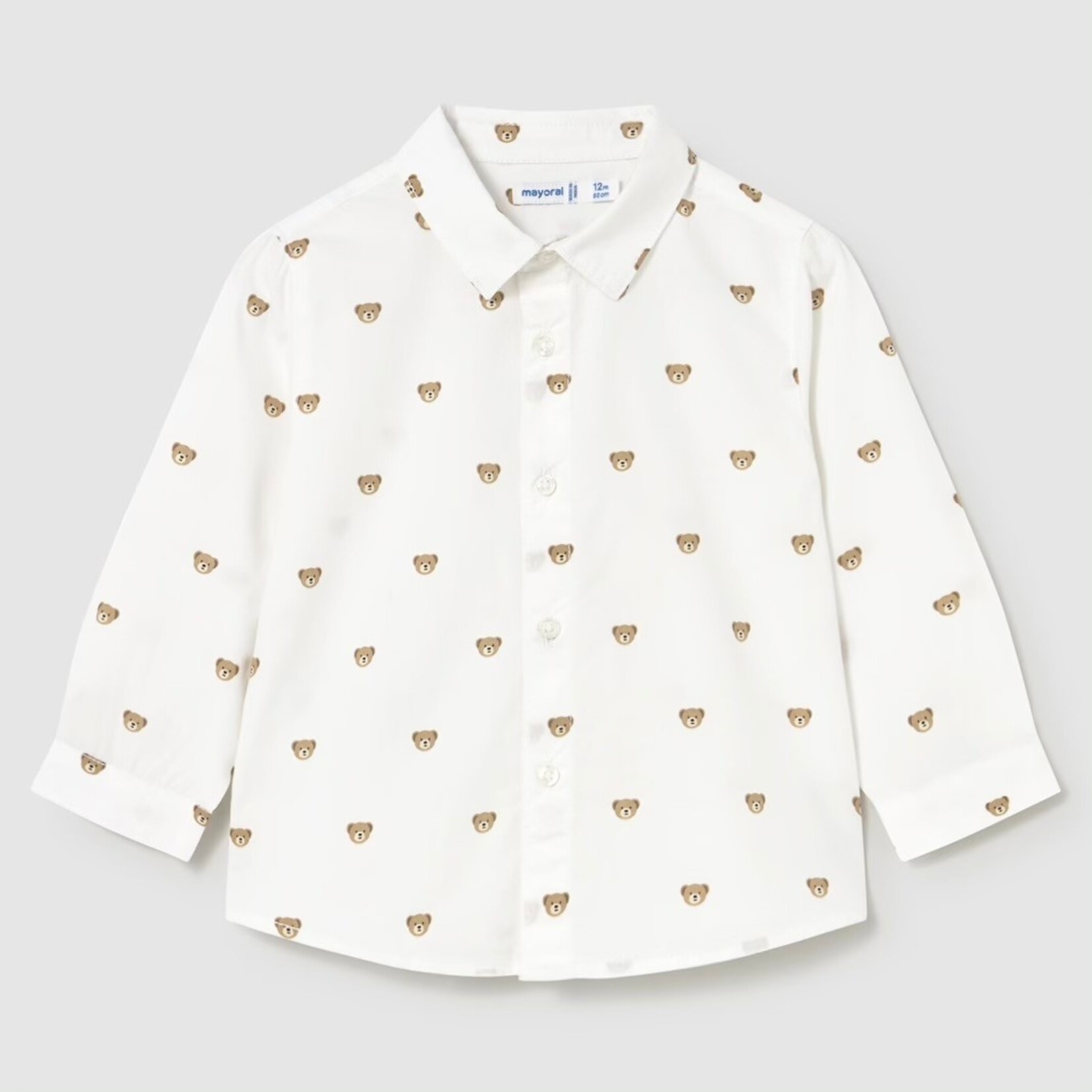 Mayoral Mayoral - L/S Button Shirt With Bears