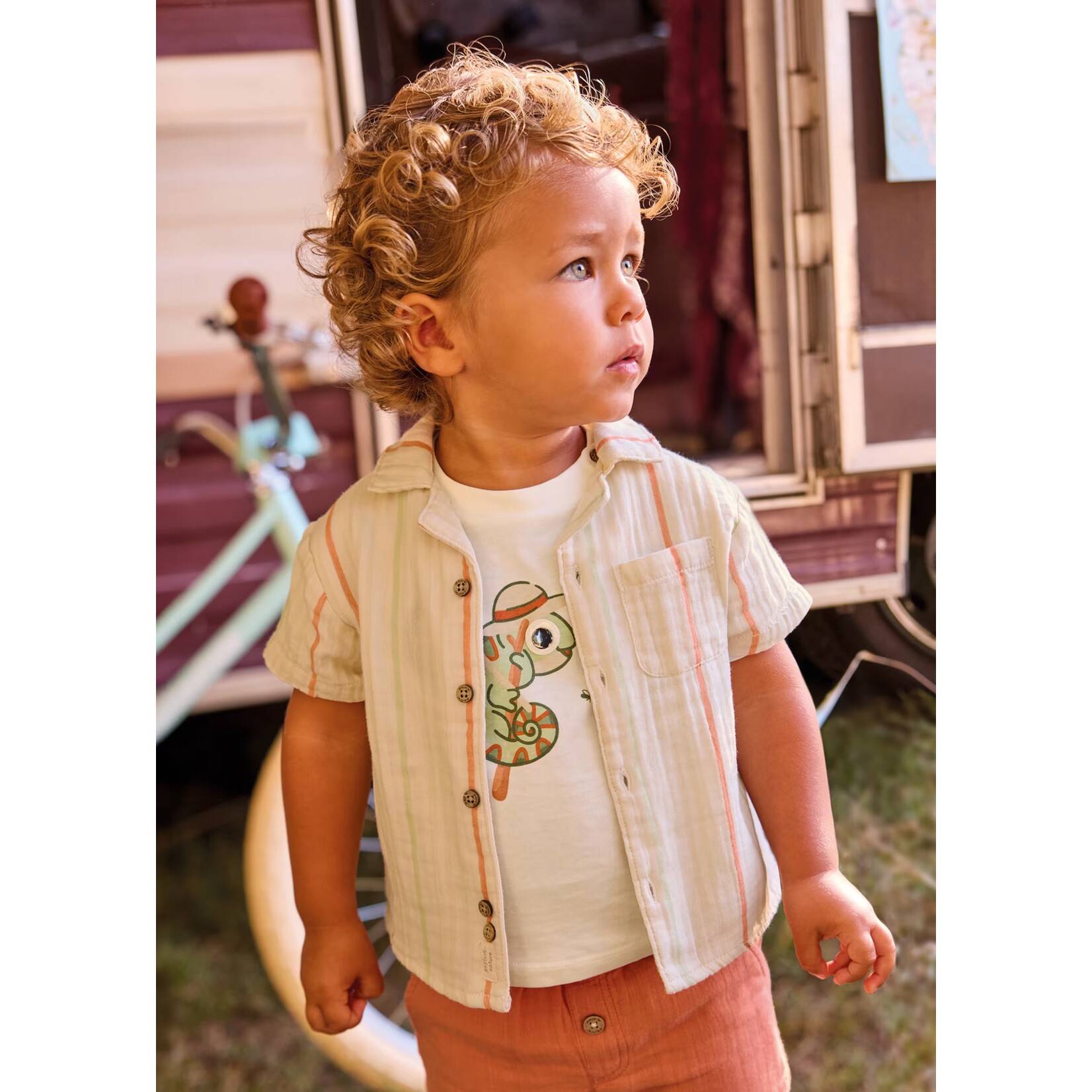 Mayoral Mayoral - Striped Button Shirt (1113)