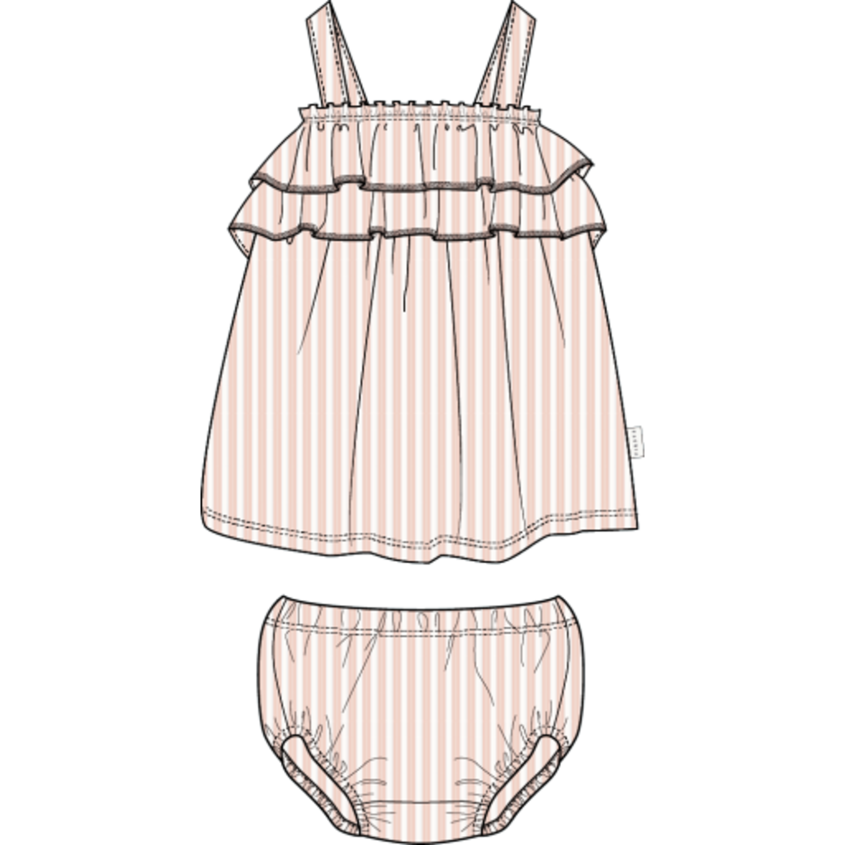 Petit Lem Petit Lem - Terry Top + Bloomer Set