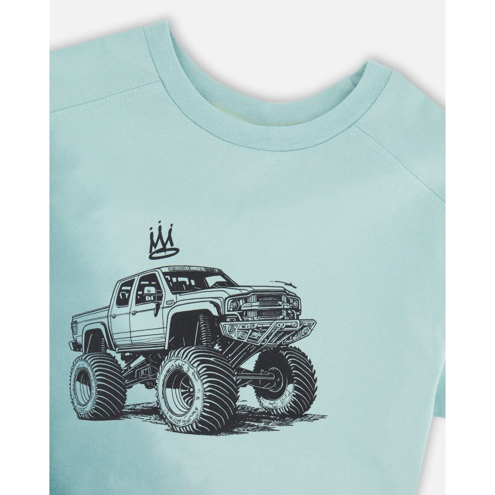 Deux Par Deux Deux Par Deux- Organic Jersey Truck T-Shirt
