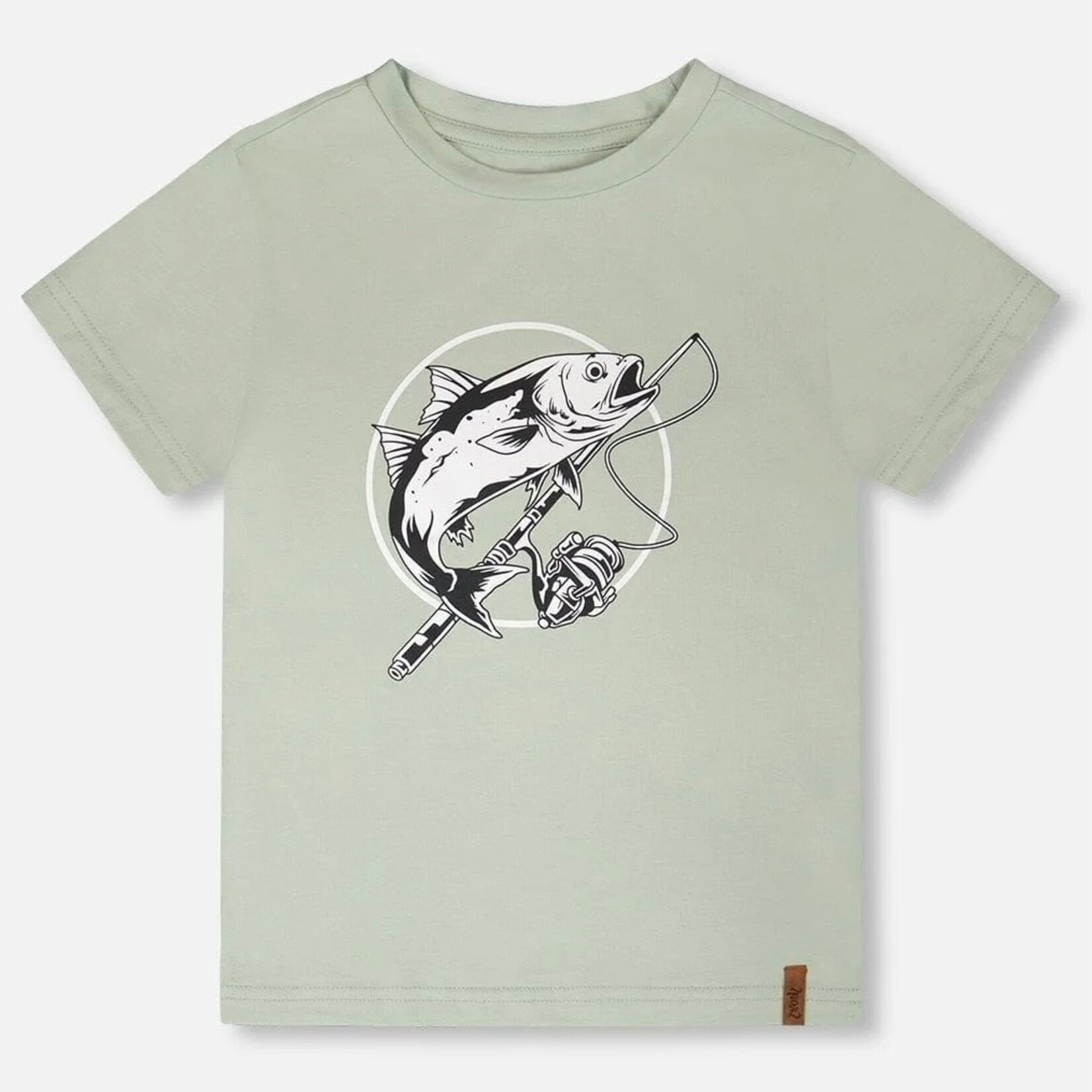 Deux Par Deux Deux Par Deux- Cotton Jersey Fish TShirt