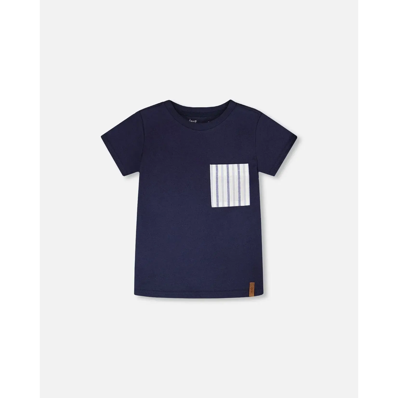 Deux Par Deux Deux Par Deux- Jersey T-Shirt With Pocket