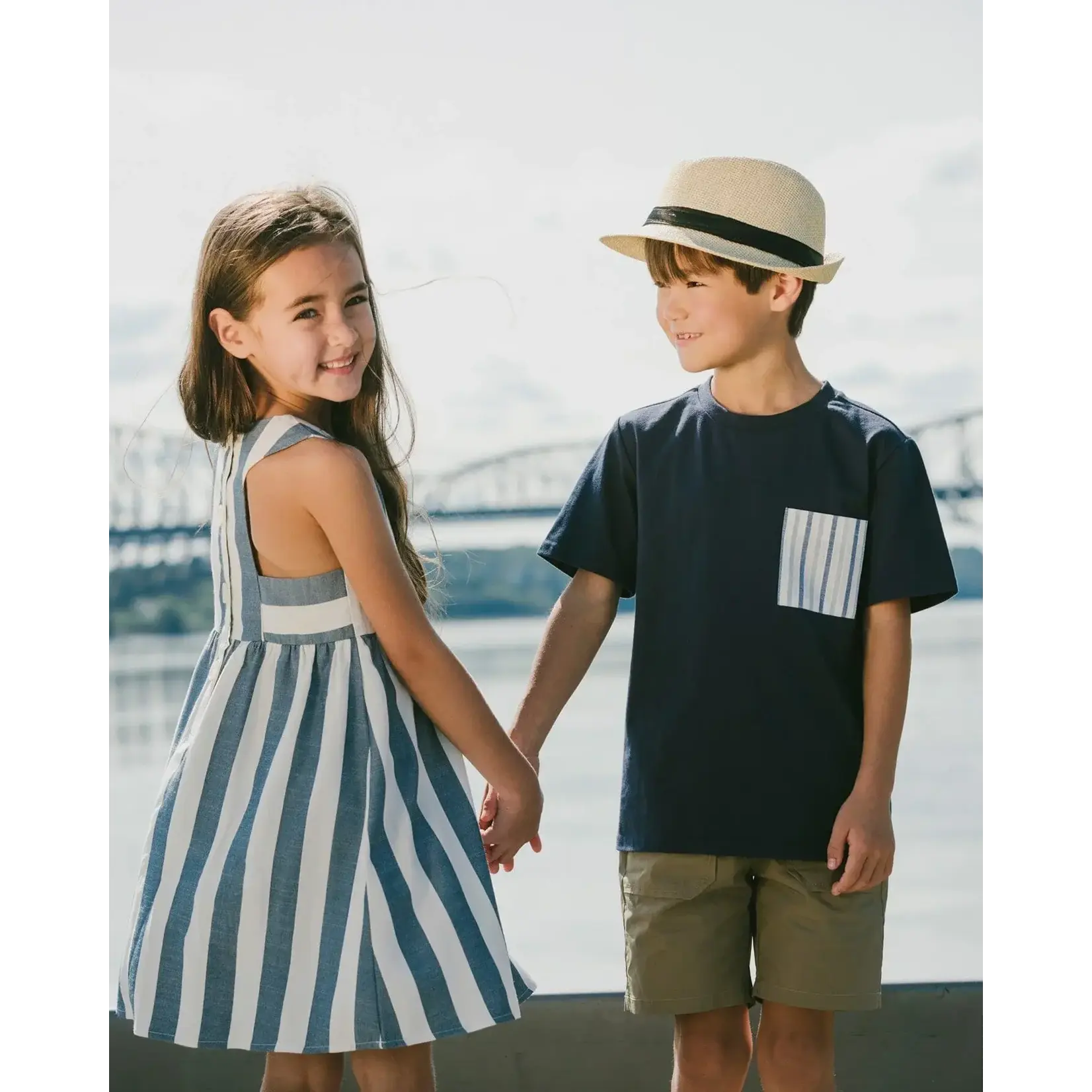 Deux Par Deux Deux Par Deux- Jersey T-Shirt With Pocket