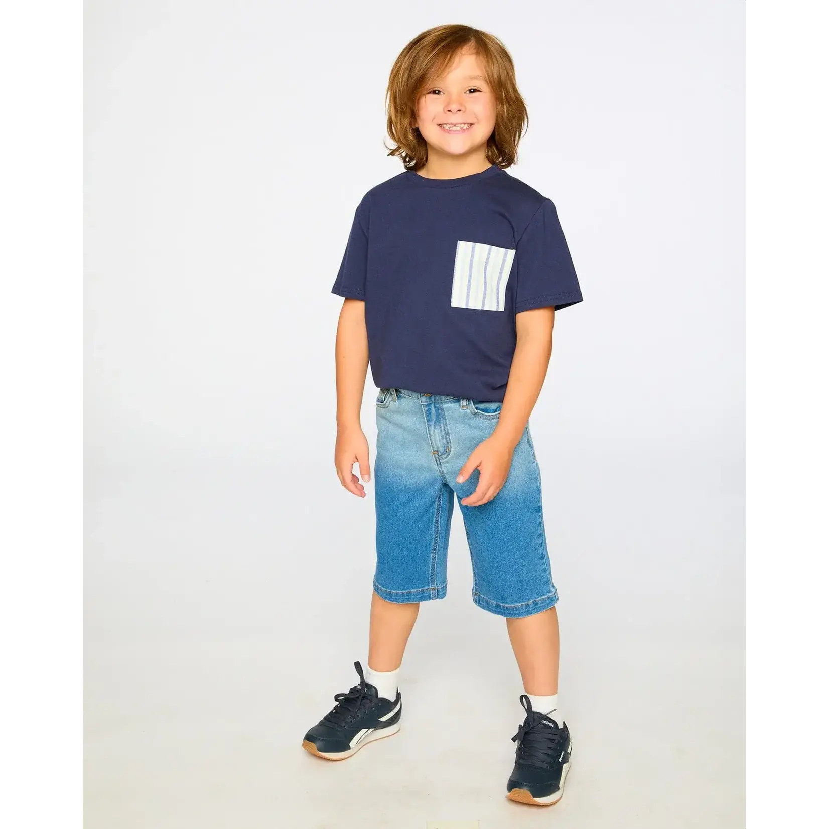 Deux Par Deux Deux Par Deux- Jersey T-Shirt With Pocket