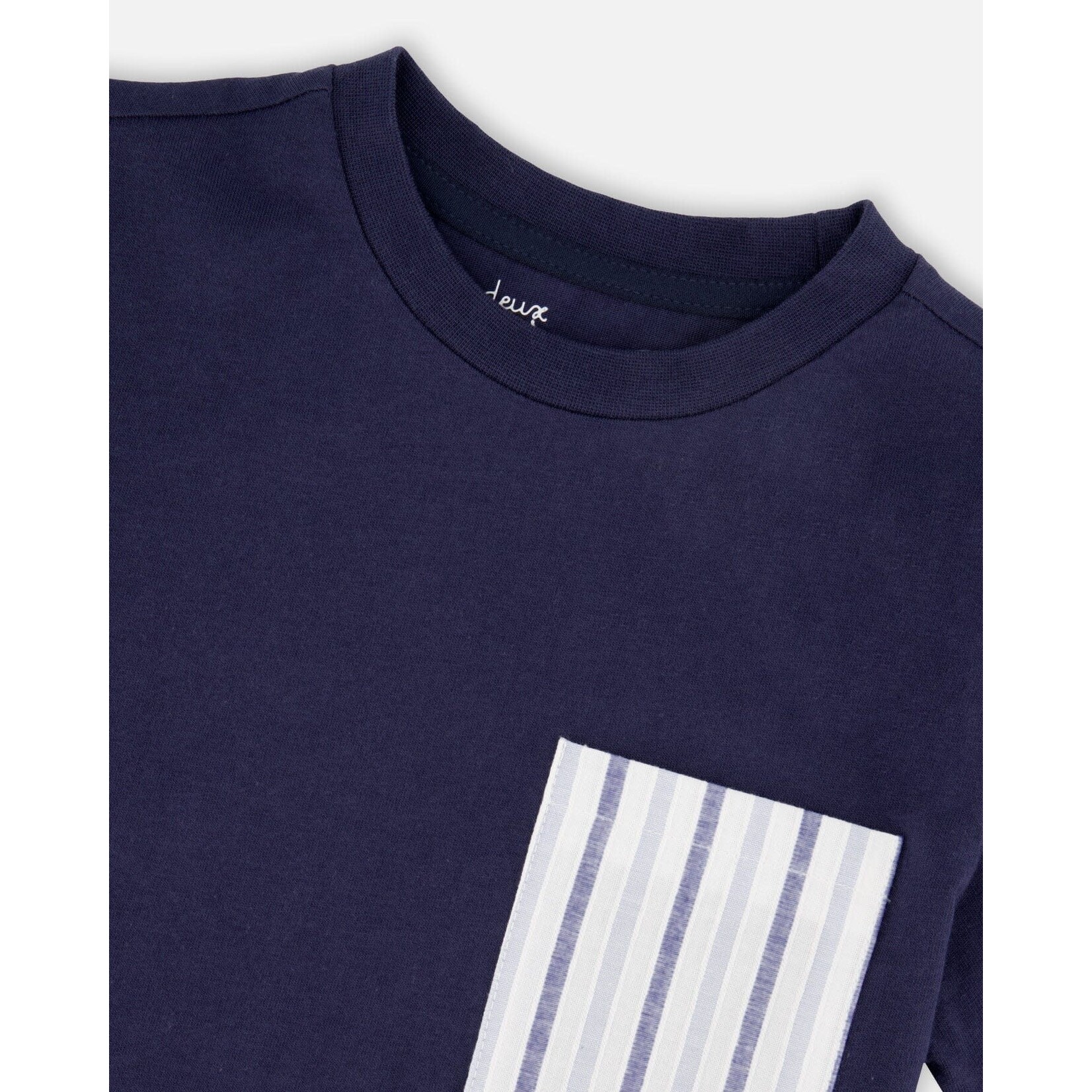 Deux Par Deux Deux Par Deux- Jersey T-Shirt With Pocket