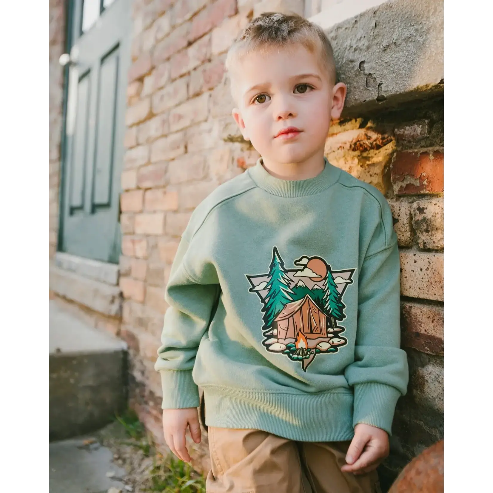 Deux Par Deux Deux Par Deux- French Terry Camping Sweatshirt