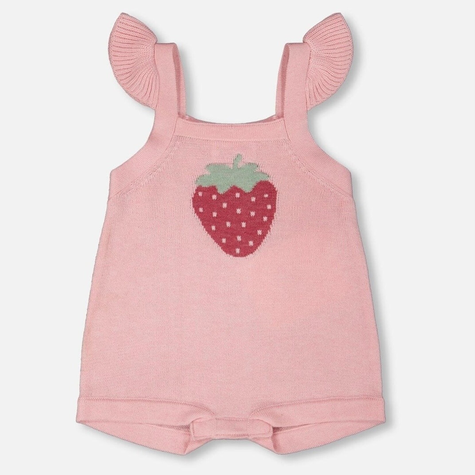 Deux Par Deux Deux Par Deux - Knit Strawberry Romper