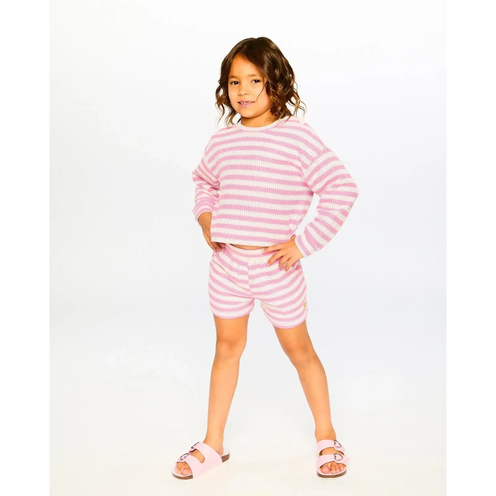 Deux Par Deux Deux Par Deux- Striped Sweater