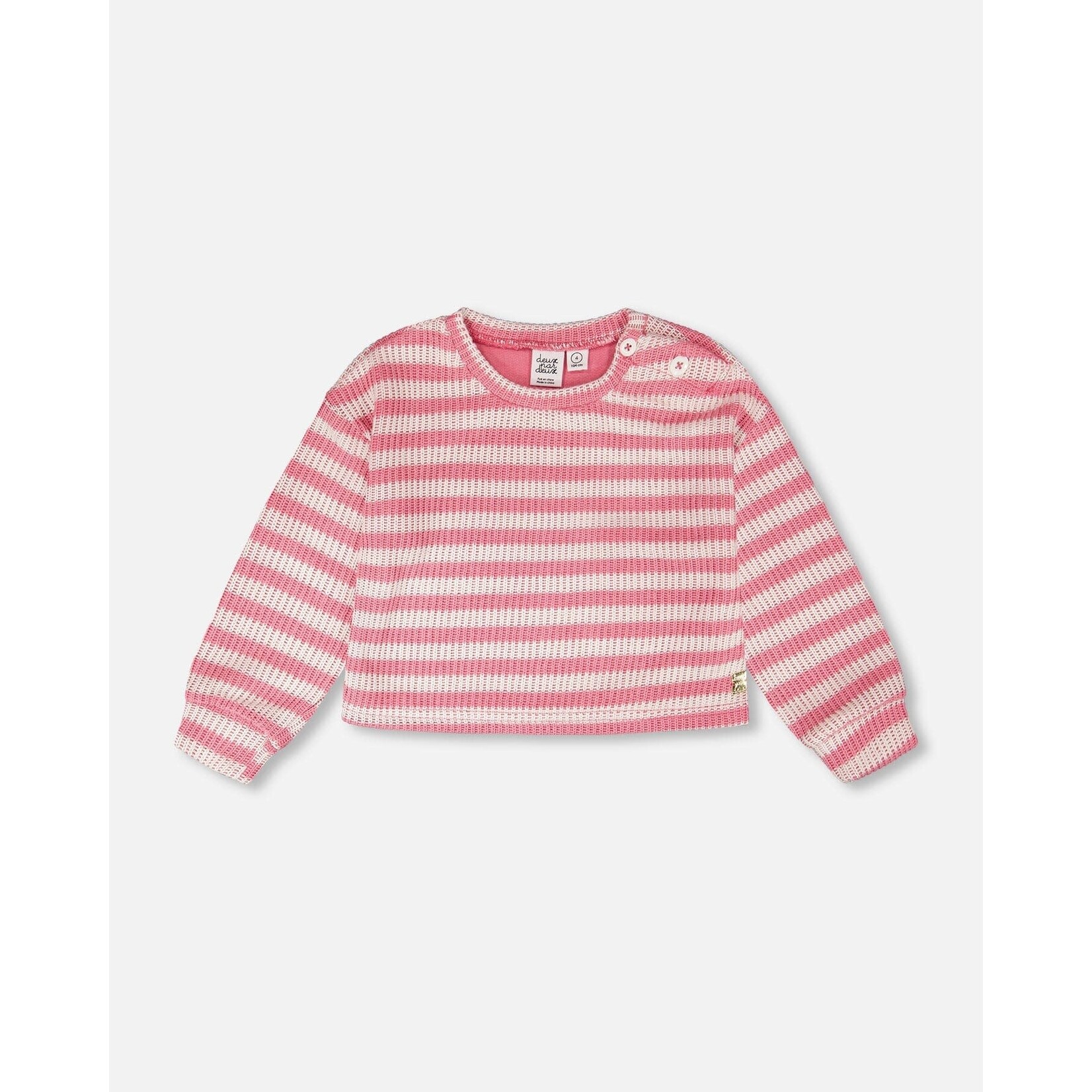 Deux Par Deux Deux Par Deux- Striped Sweater