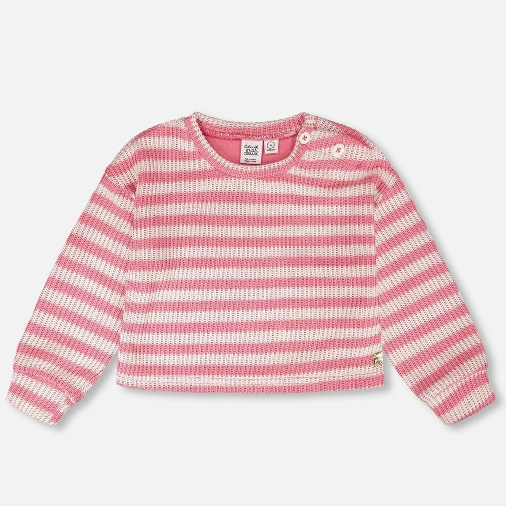 Deux Par Deux Deux Par Deux- Striped Sweater