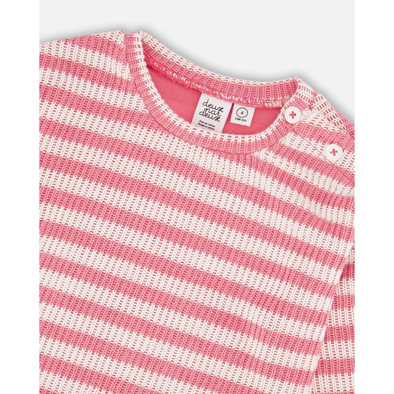 Deux Par Deux Deux Par Deux- Striped Sweater