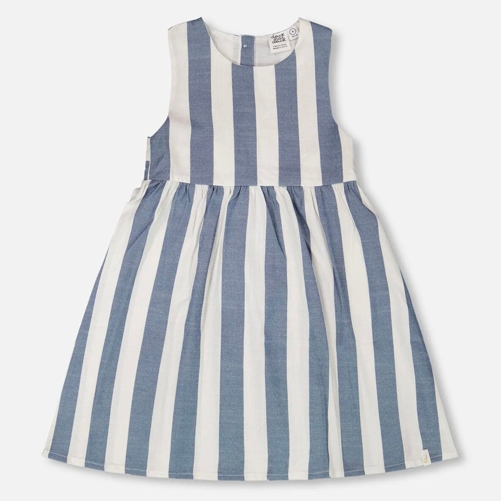 Deux Par Deux Deux Par Deux - Sleeveless Striped Dress