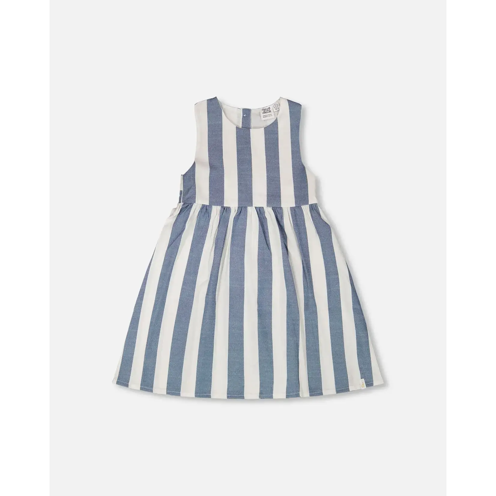 Deux Par Deux Deux Par Deux - Sleeveless Striped Dress