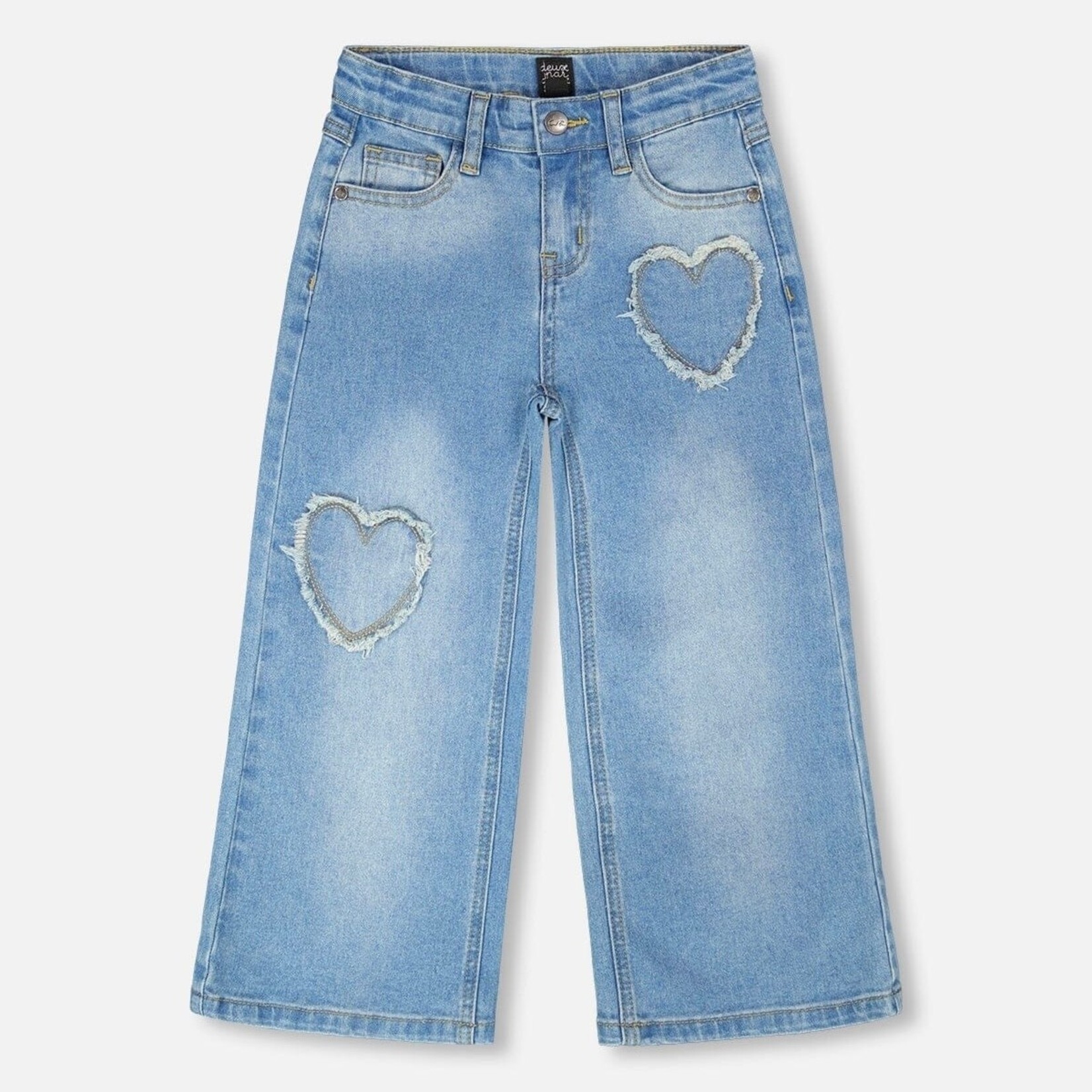 Deux Par Deux Deux Par Deux - Heart Wide Leg Jeans