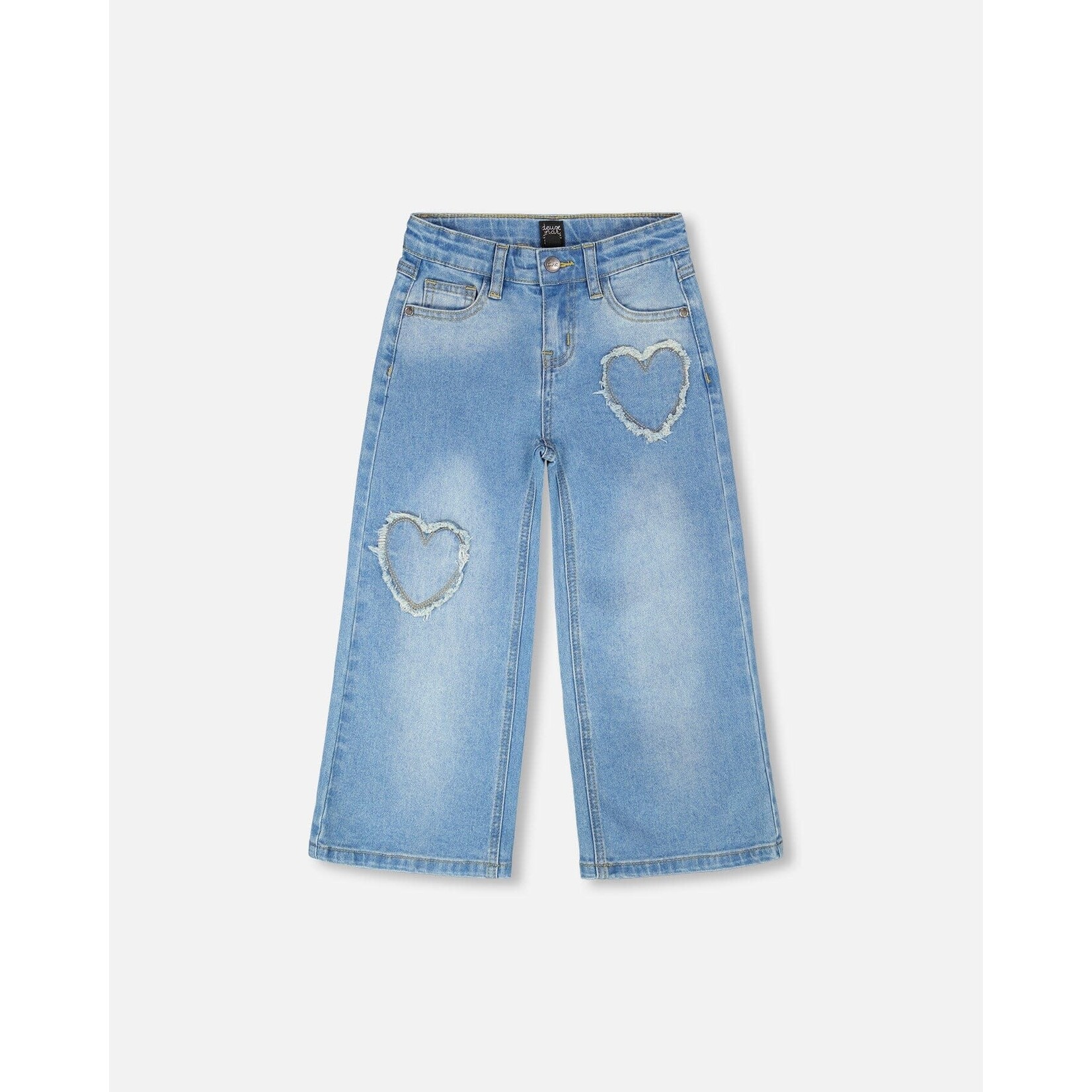 Deux Par Deux Deux Par Deux - Heart Wide Leg Jeans
