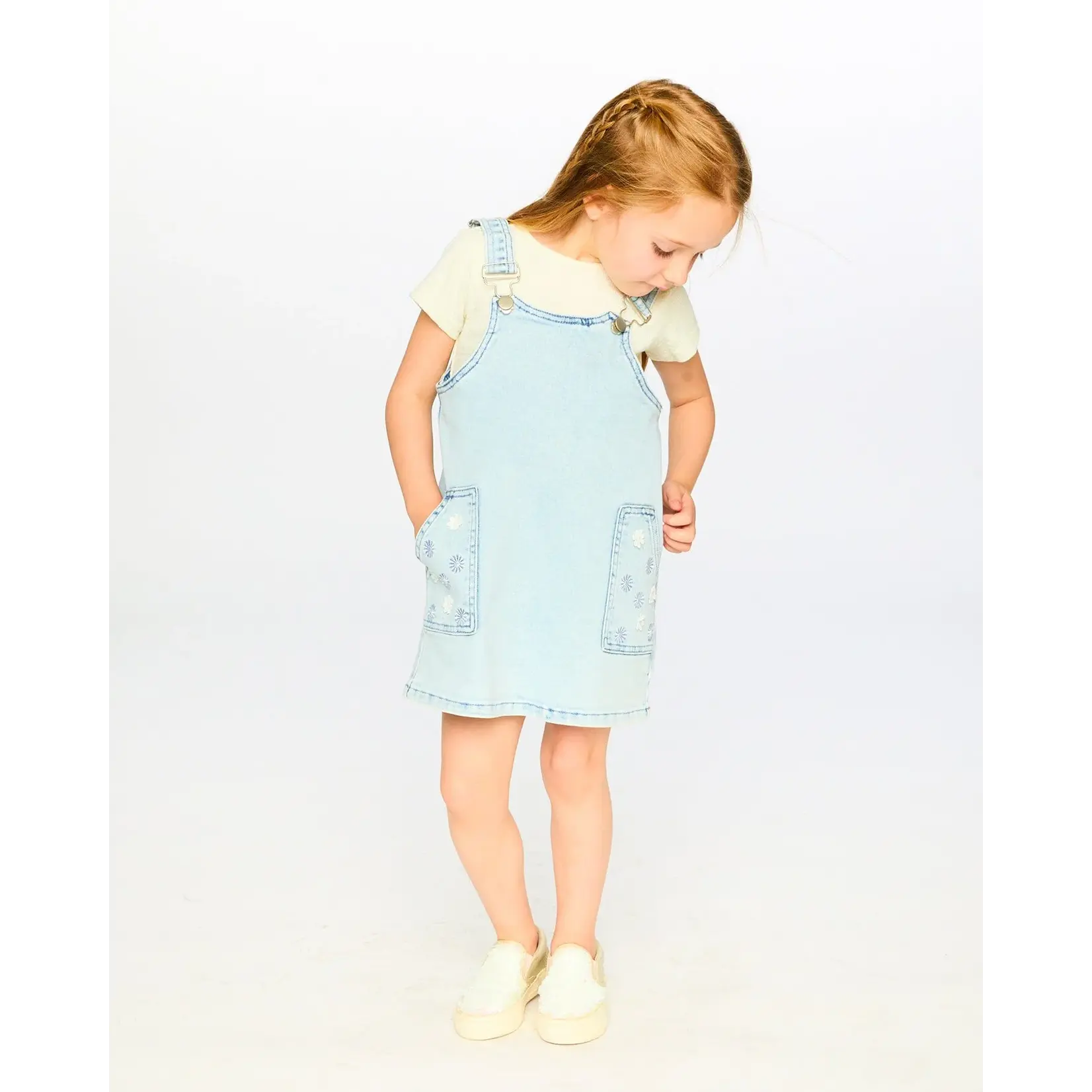 Deux Par Deux Deux Par Deux - Denim Overall Dress