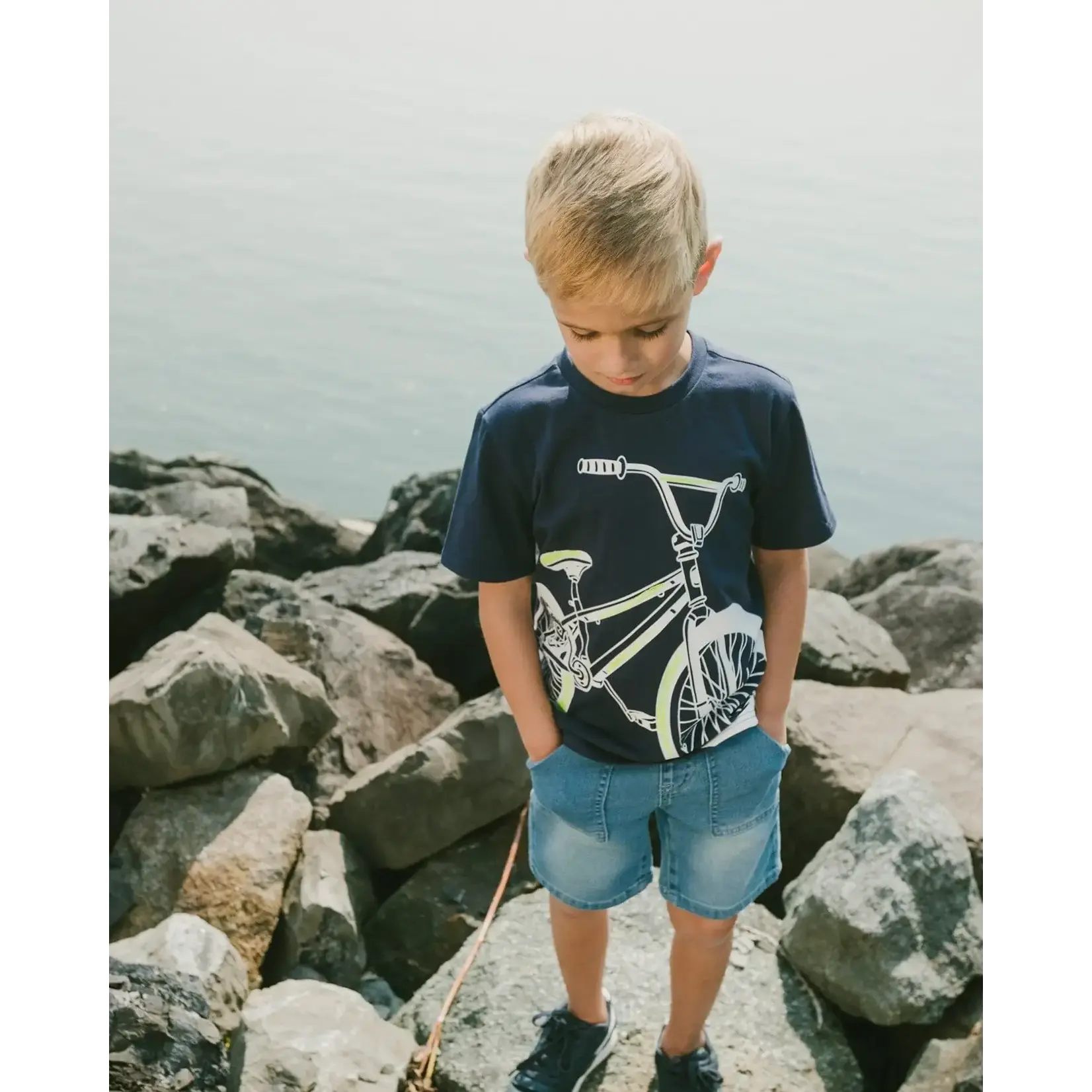 Deux Par Deux Deux Par Deux - French Terry Denim Shorts