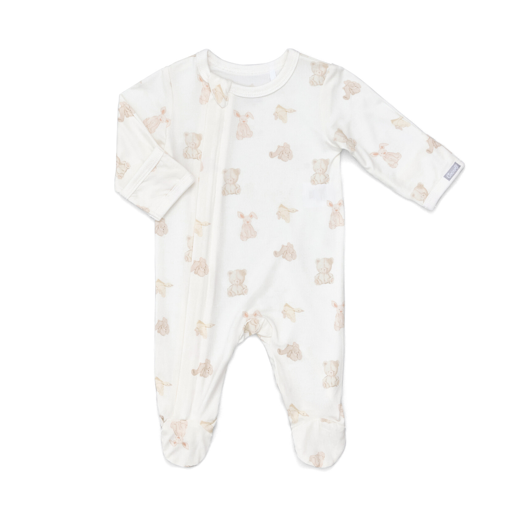 Coccoli Coccoli - Modal  Zipper Footie | Teddies On Cream