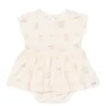 Coccoli Coccoli - Modal Romper Teddies On Cream