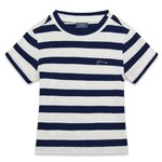 Guess Guess - Stripe White Navy  Rib S/S T-Shirt