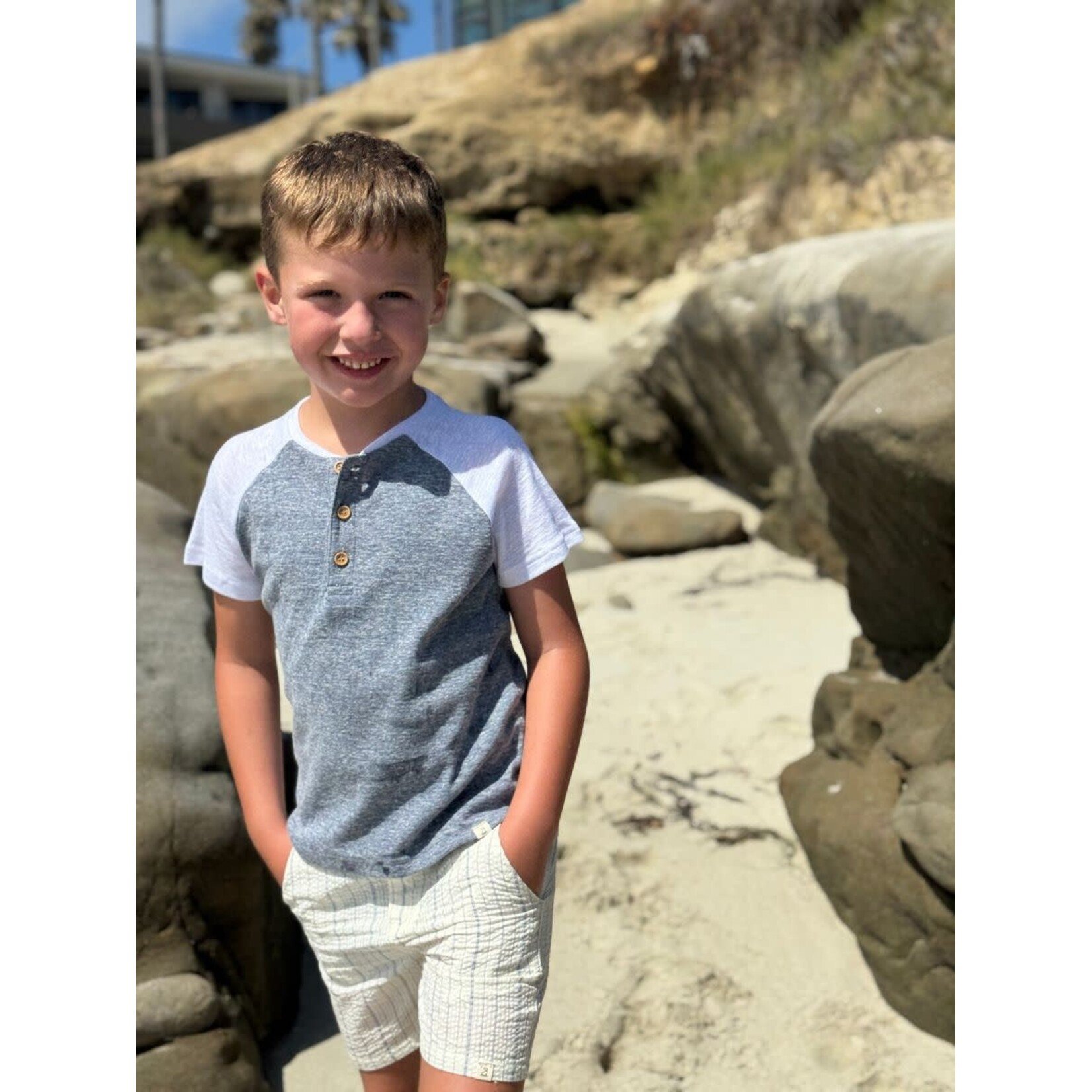 Me & Henry Me & Henry - Beacon Raglan Henley