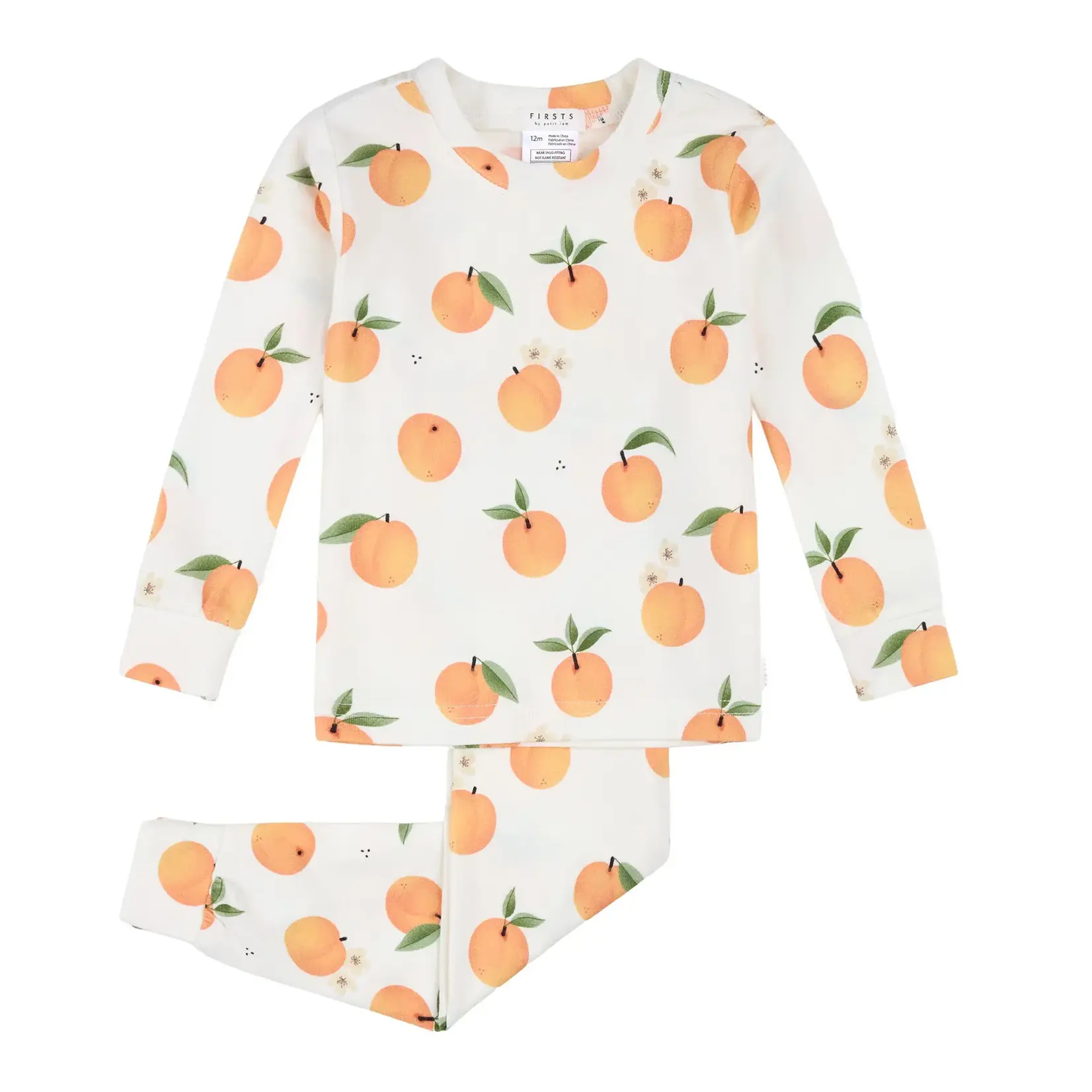 Petit Lem Petit Lem -  2 PC Peaches PJ Set