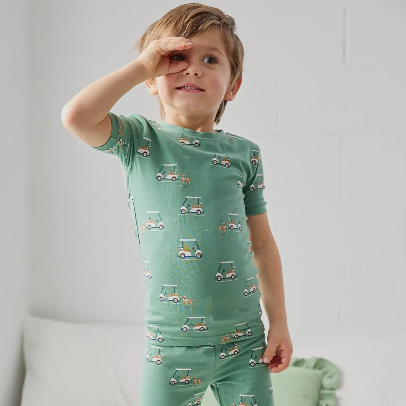 Petit Lem Petit Lem - Golf Cart Pajama Set