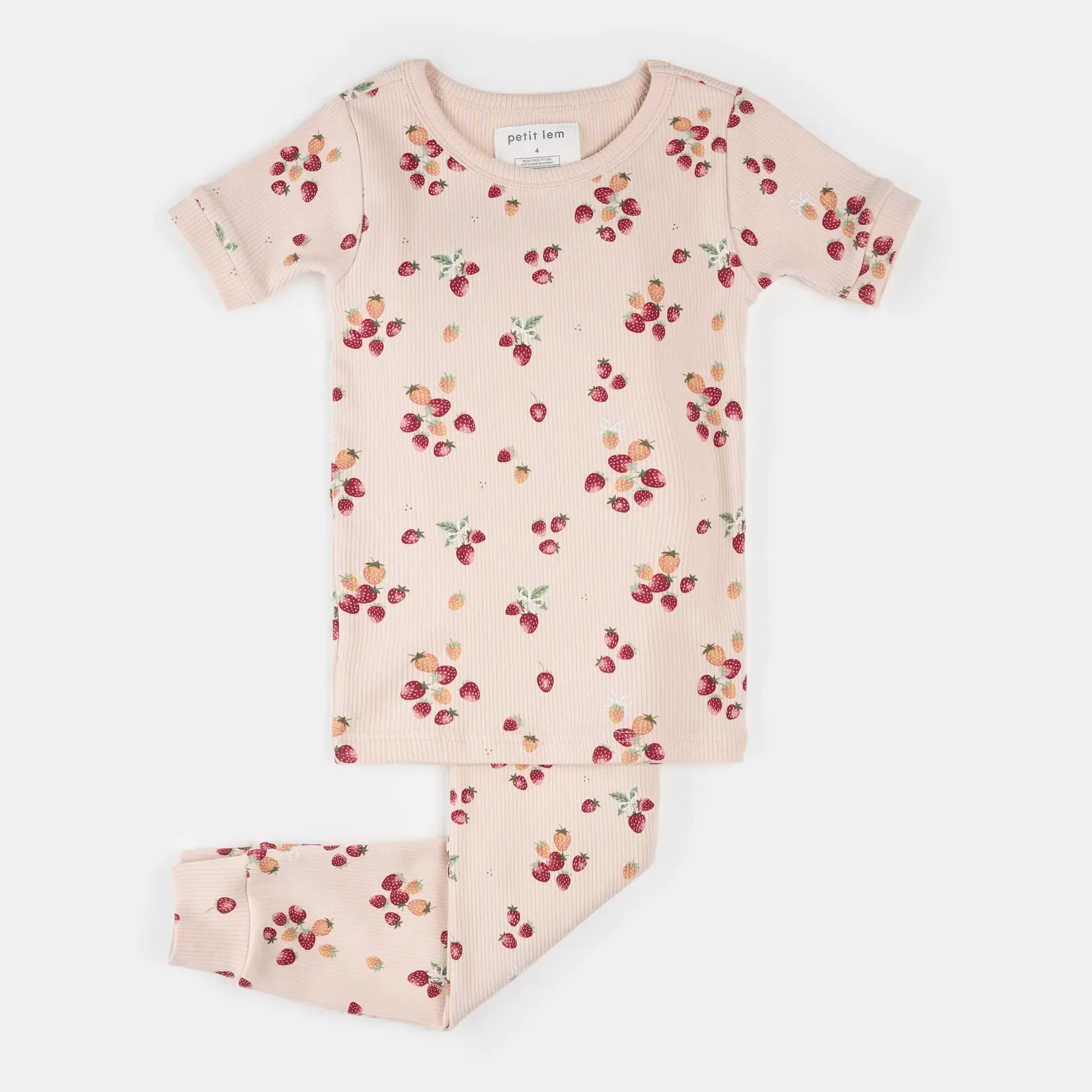 Petit Lem Petit Lem - Strawberries Pajama Set