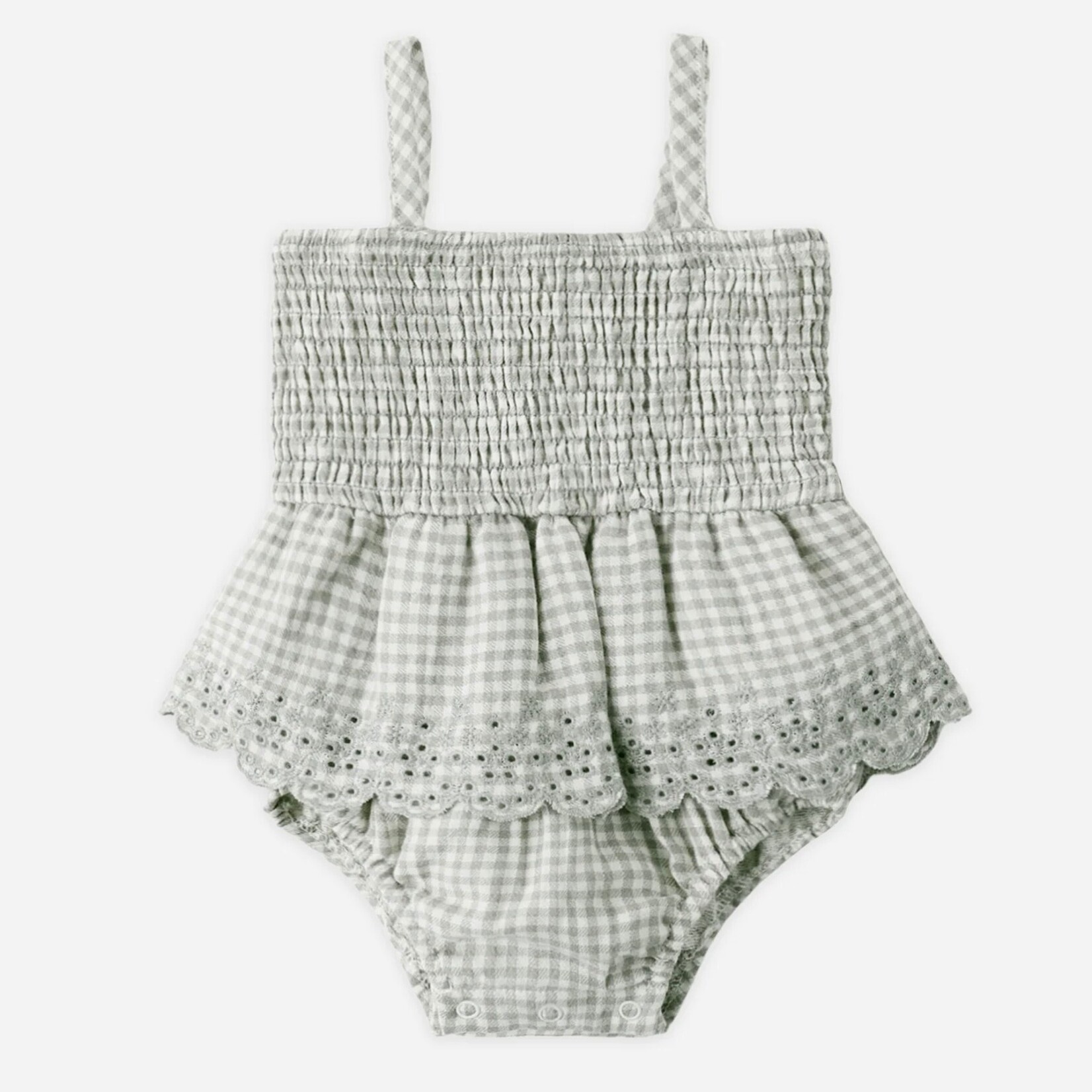 Quincy Mae Quincy Mae - Smocked Skirted Romper