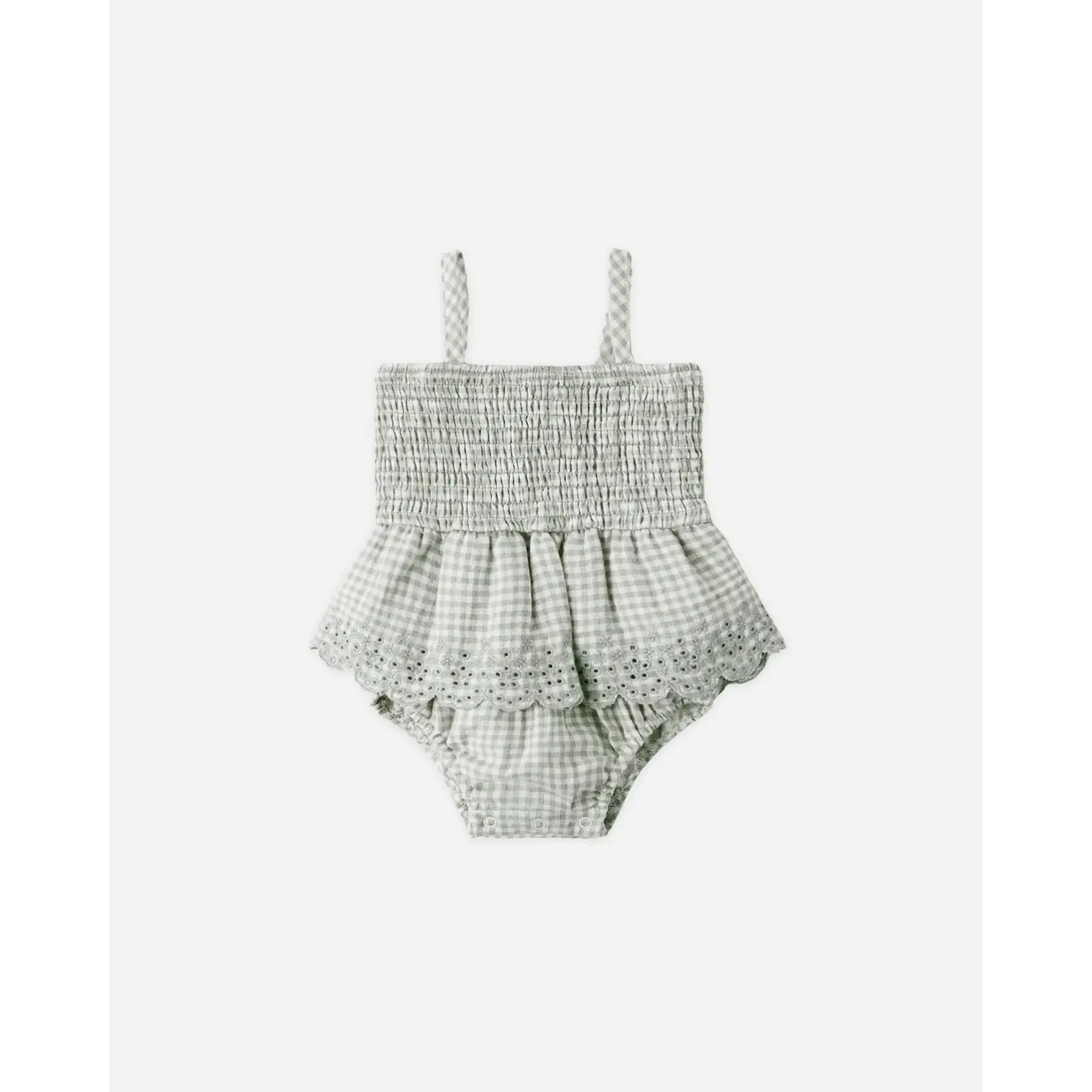 Quincy Mae Quincy Mae - Smocked Skirted Romper