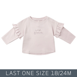Quincy Mae Quincy Mae - Ruffle Long Sleeve Tee