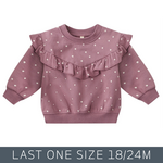 Quincy Mae Quincy Mae - Ruffle Fleece Sweatshirt
