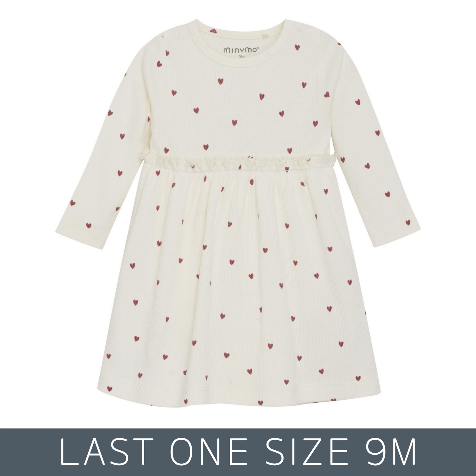 MinyMo Minymo - Ribbed Heart Dress
