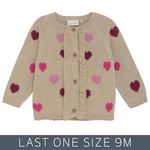 MinyMo Minymo - Heart Knit Cardigan
