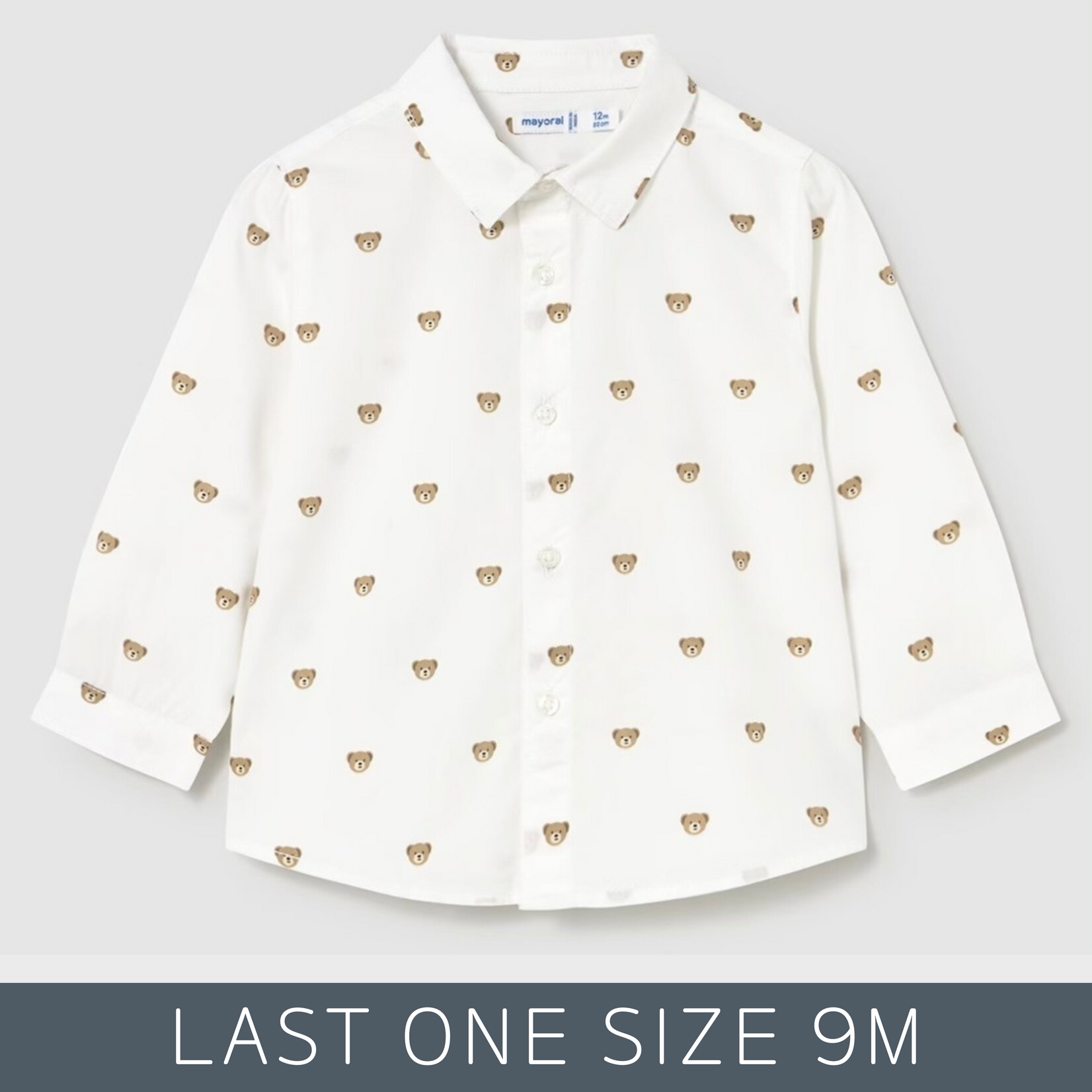 Mayoral Mayoral - L/S Button Shirt With Bears