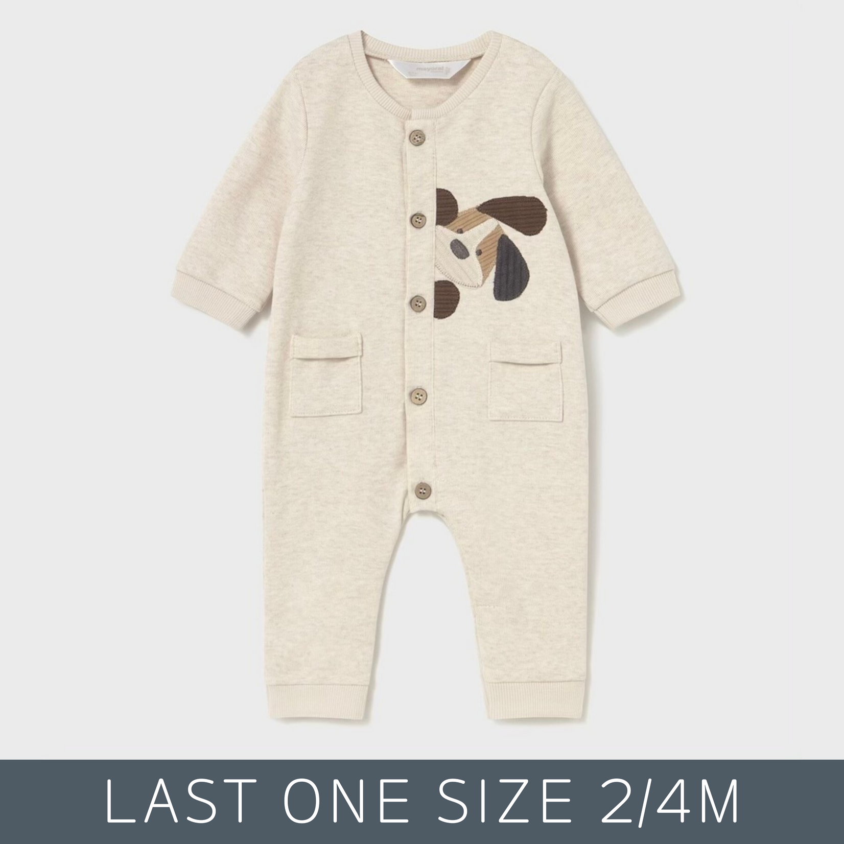 Mayoral Mayoral - Dog Embroidered One Piece (2731)