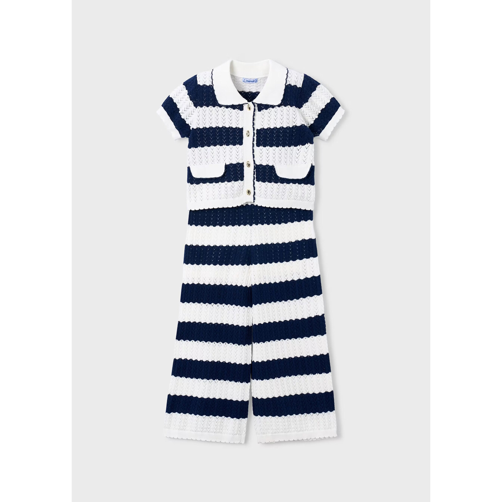 Mayoral Mayoral -Striped Crochet Set(3595)