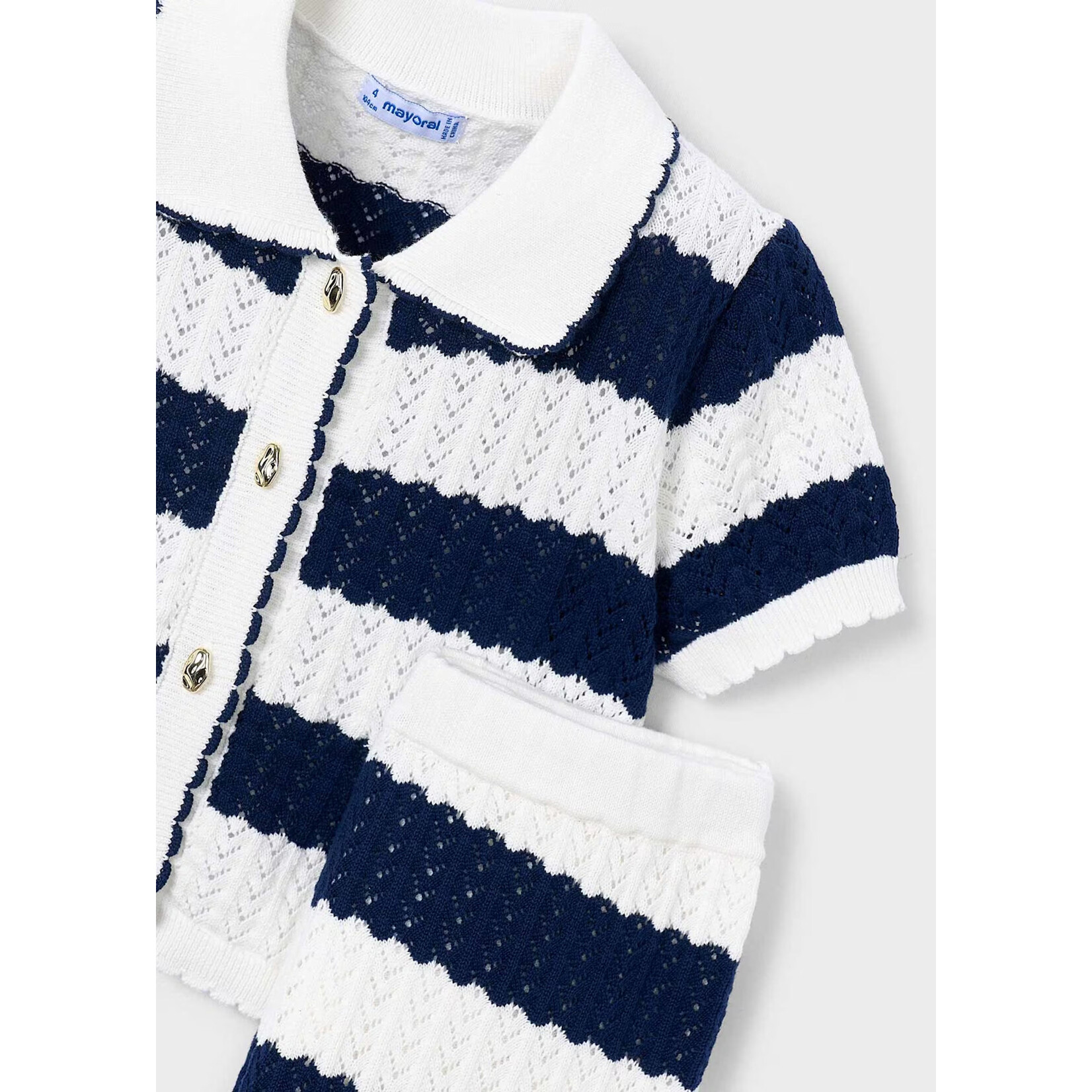 Mayoral Mayoral -Striped Crochet Set(3595)