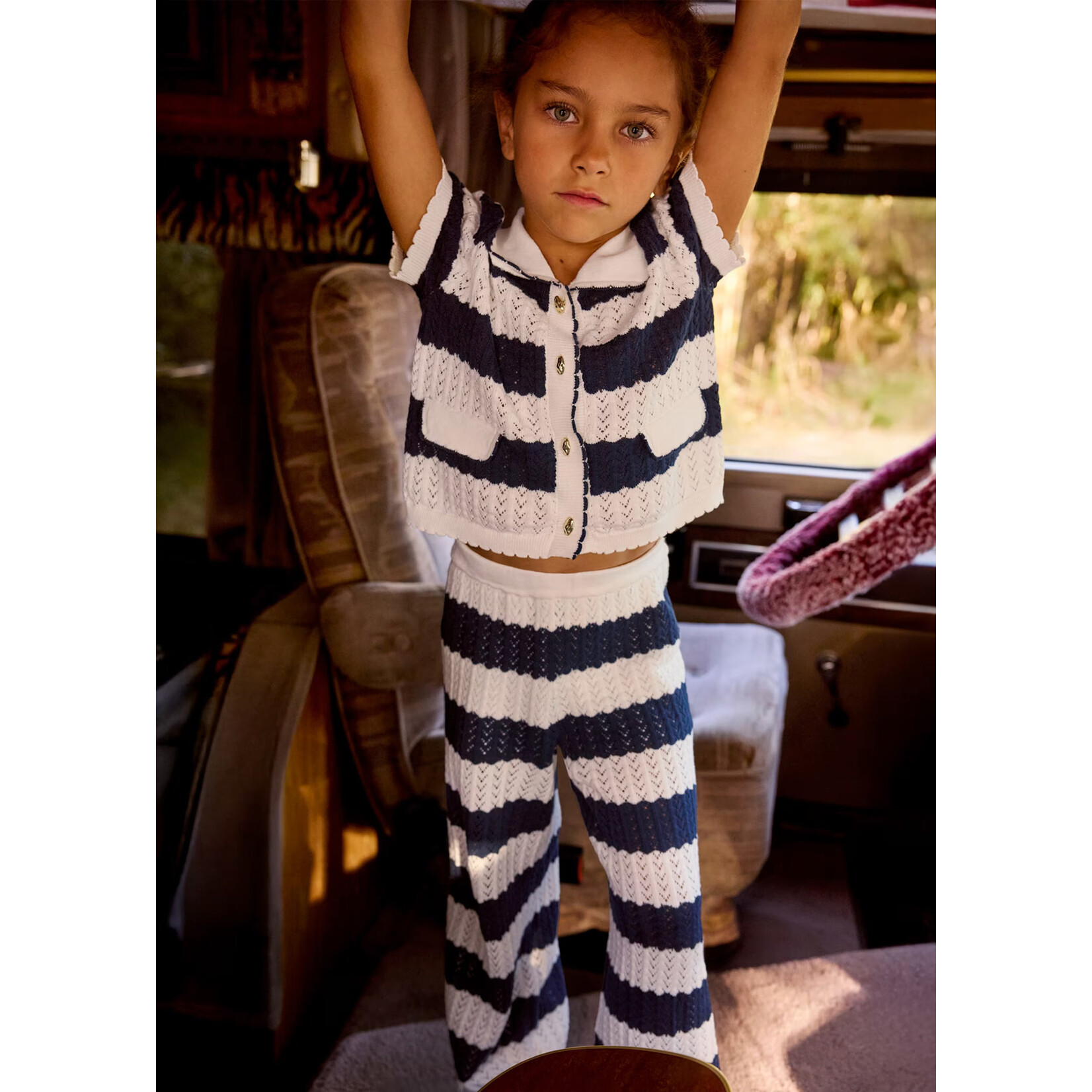 Mayoral Mayoral -Striped Crochet Set(3595)