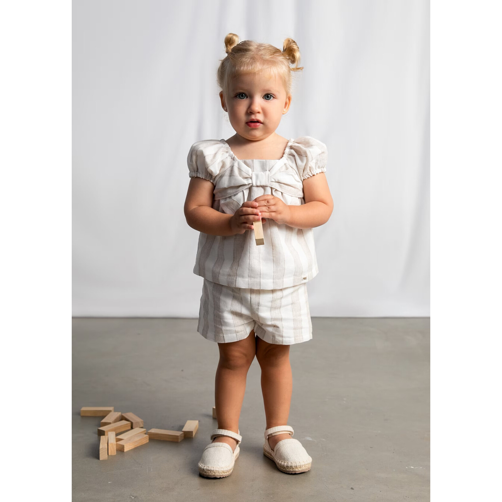 Mayoral Mayoral - Striped Shirt + Short Set (1211)