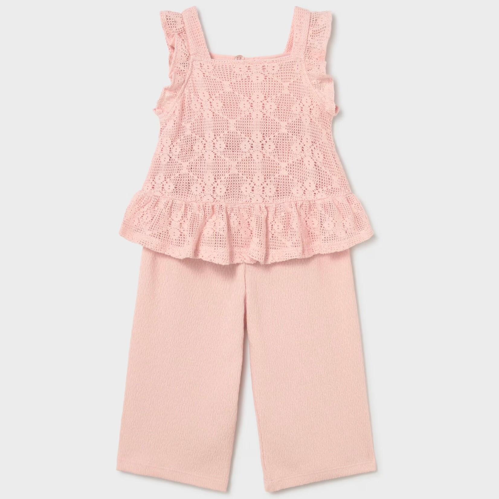 Mayoral Mayoral - Crochet Top + Pant Set (1515)