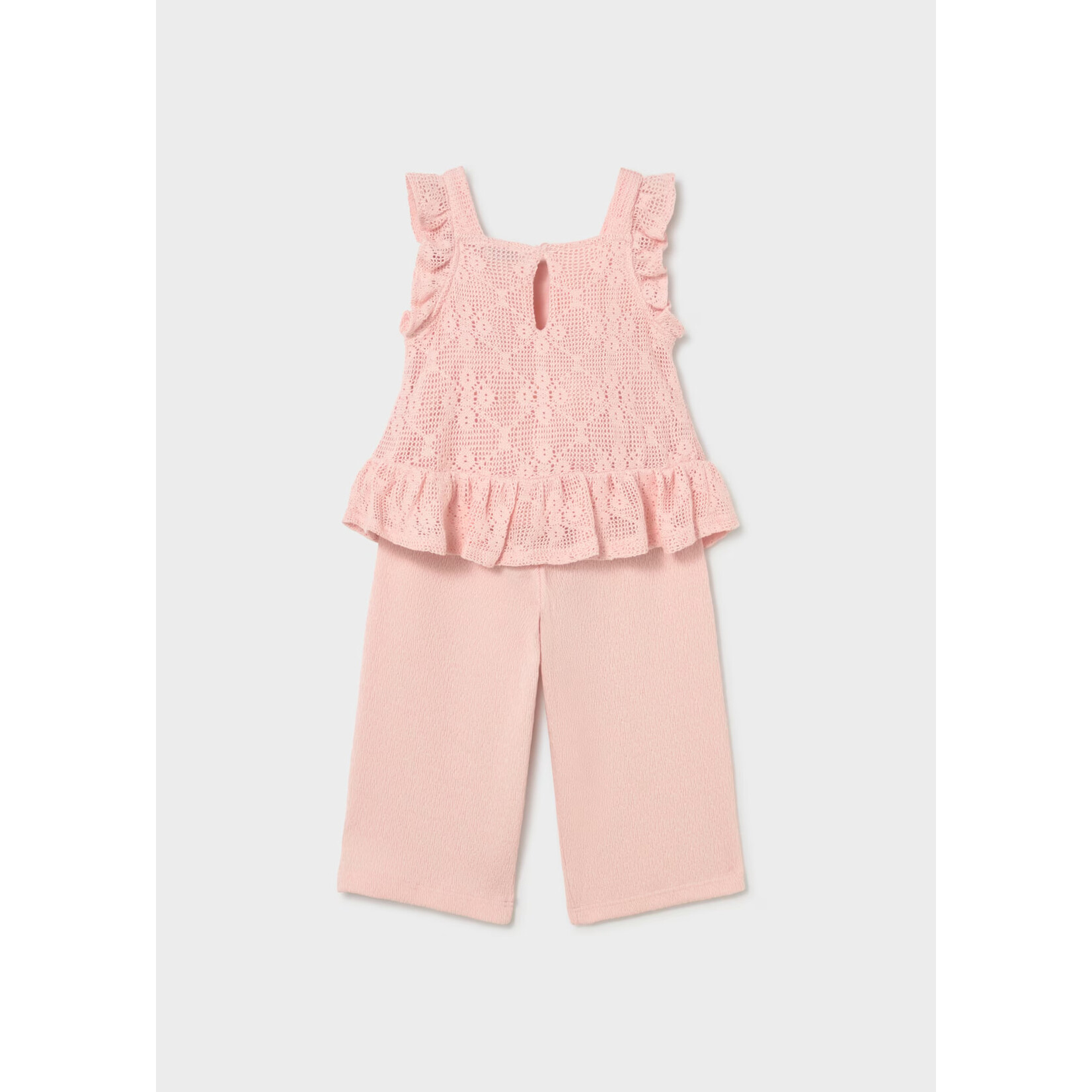 Mayoral Mayoral - Crochet Top + Pant Set (1515)