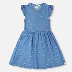 Deux Par Deux Deux Par Deux - Sleeveless Button Down Dress Flower Print