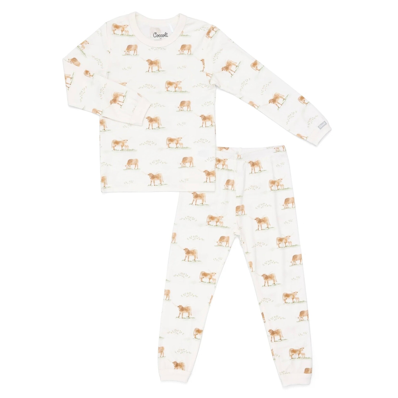 Coccoli Coccoli - Modal Cow 2 Pc Pajama Set